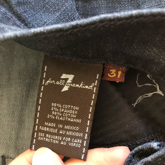 7 for all Mankind bootcut dark wash jeans - Picture 4 of 8